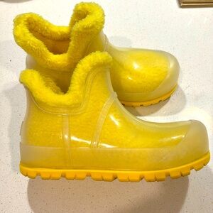 UGG Raincloud Canary Yellow Clear Boot